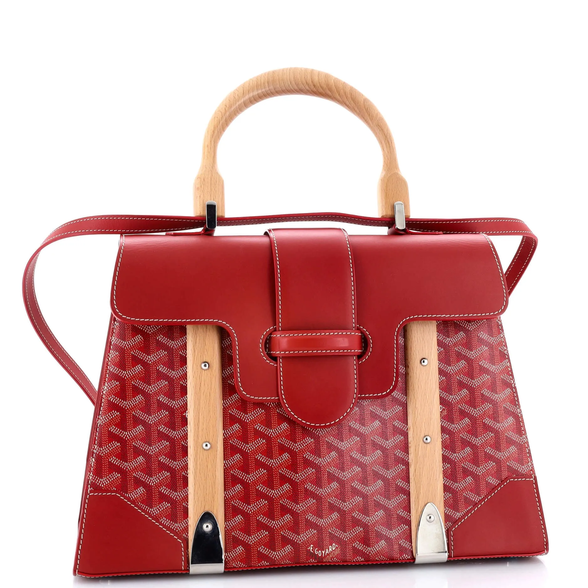 Saigon Top Handle Bag Coated Canvas with Leather MM