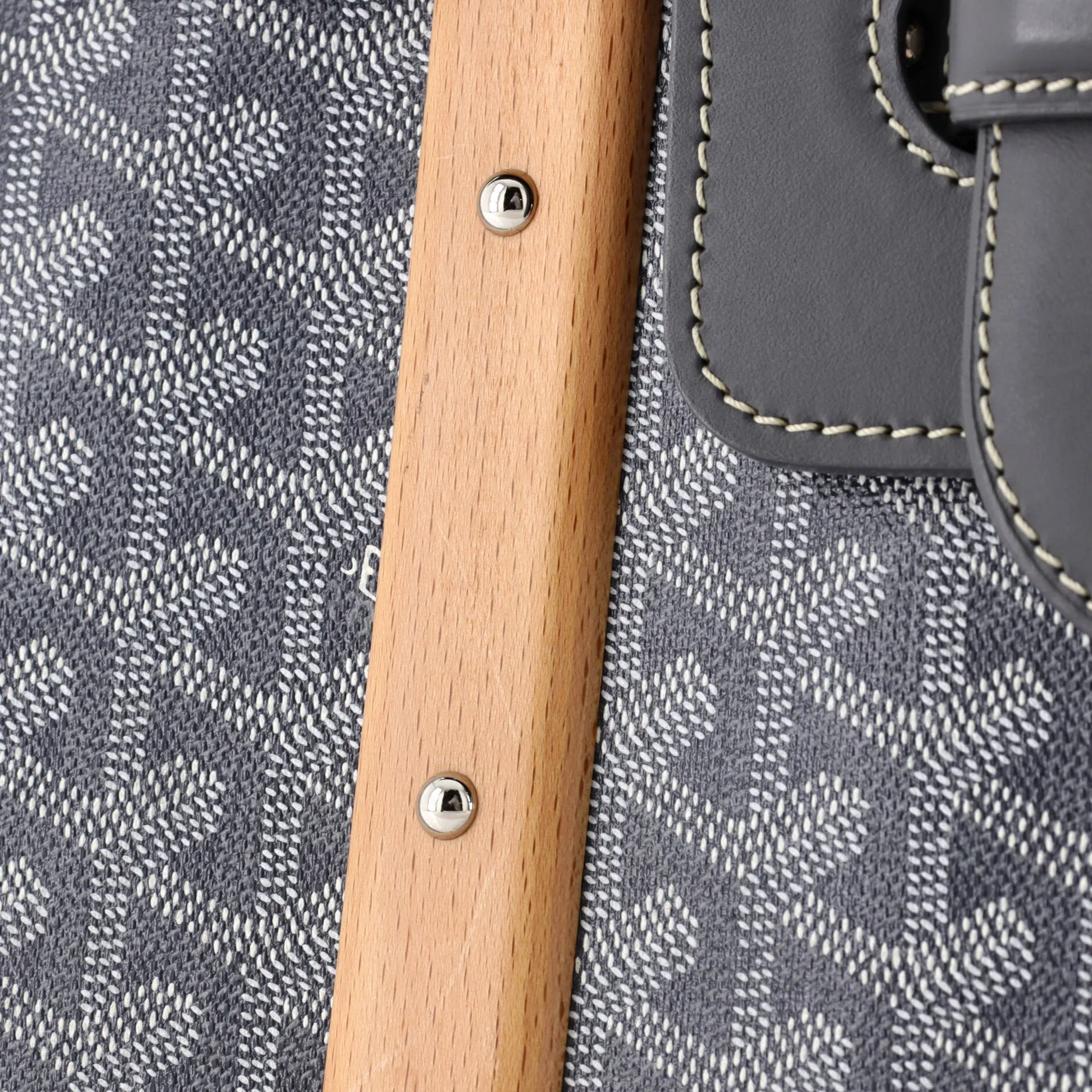Saigon Top Handle Bag Coated Canvas with Leather MM