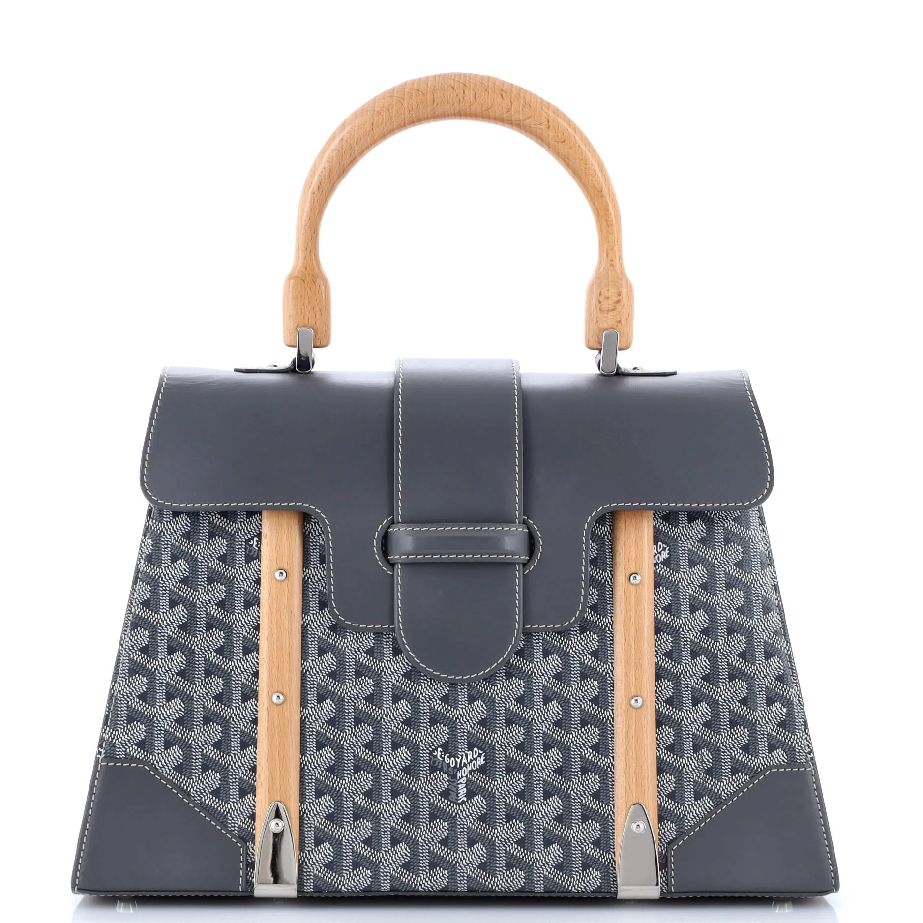 Saigon Top Handle Bag Coated Canvas with Leather MM