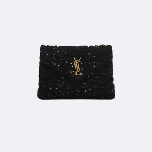 Saint Laurent Small Loulou Sequin Chain Bag