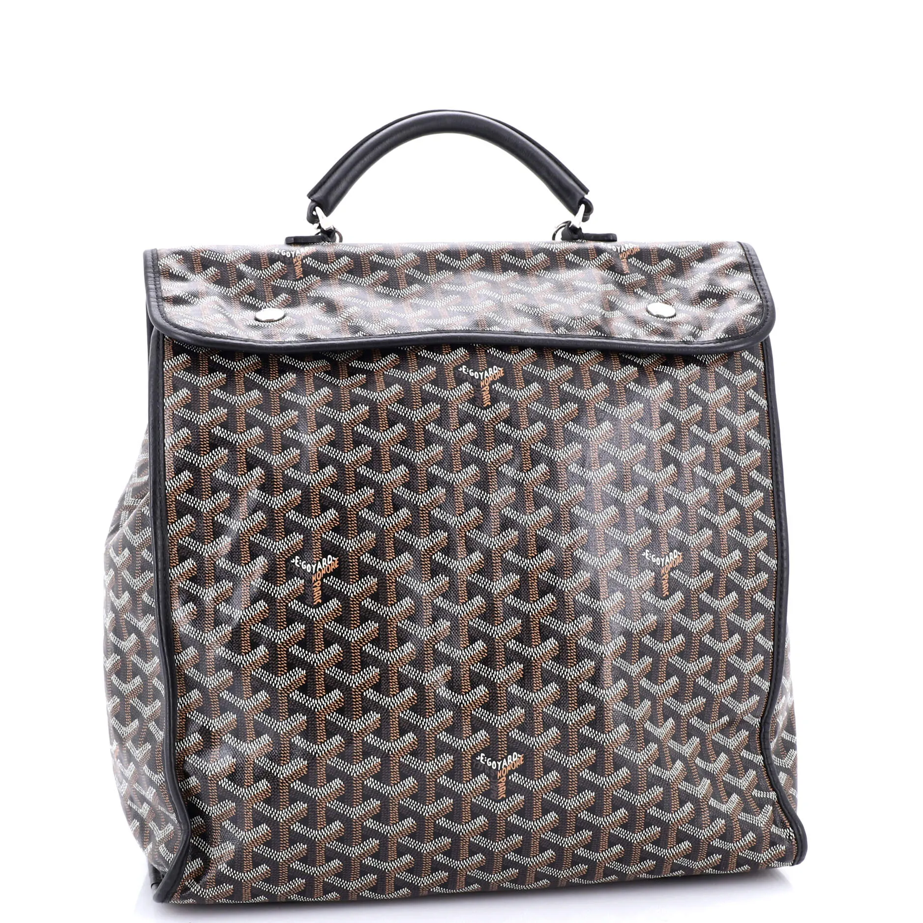 Saint Leger Briefcase Backpack Coated Canvas