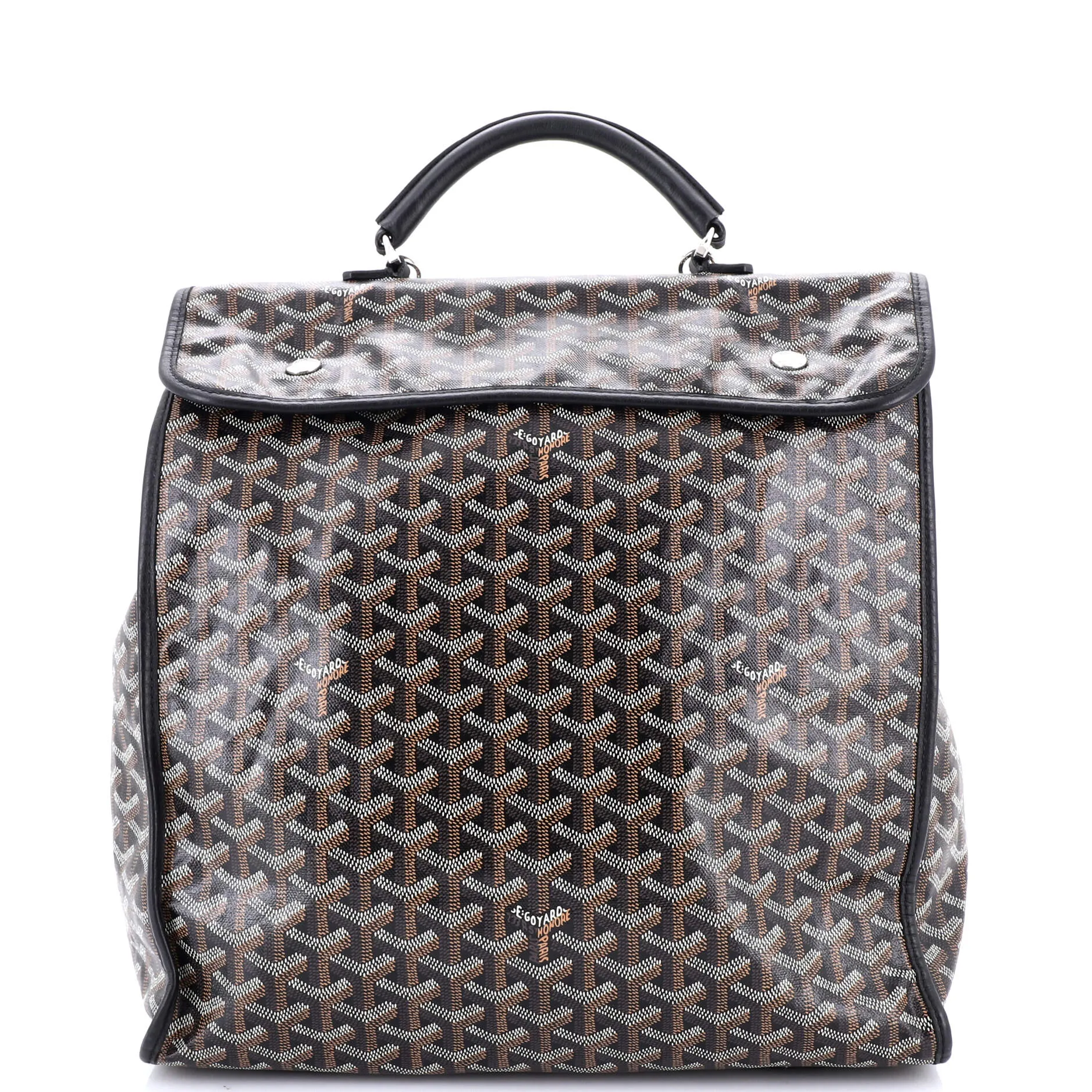 Saint Leger Briefcase Backpack Coated Canvas