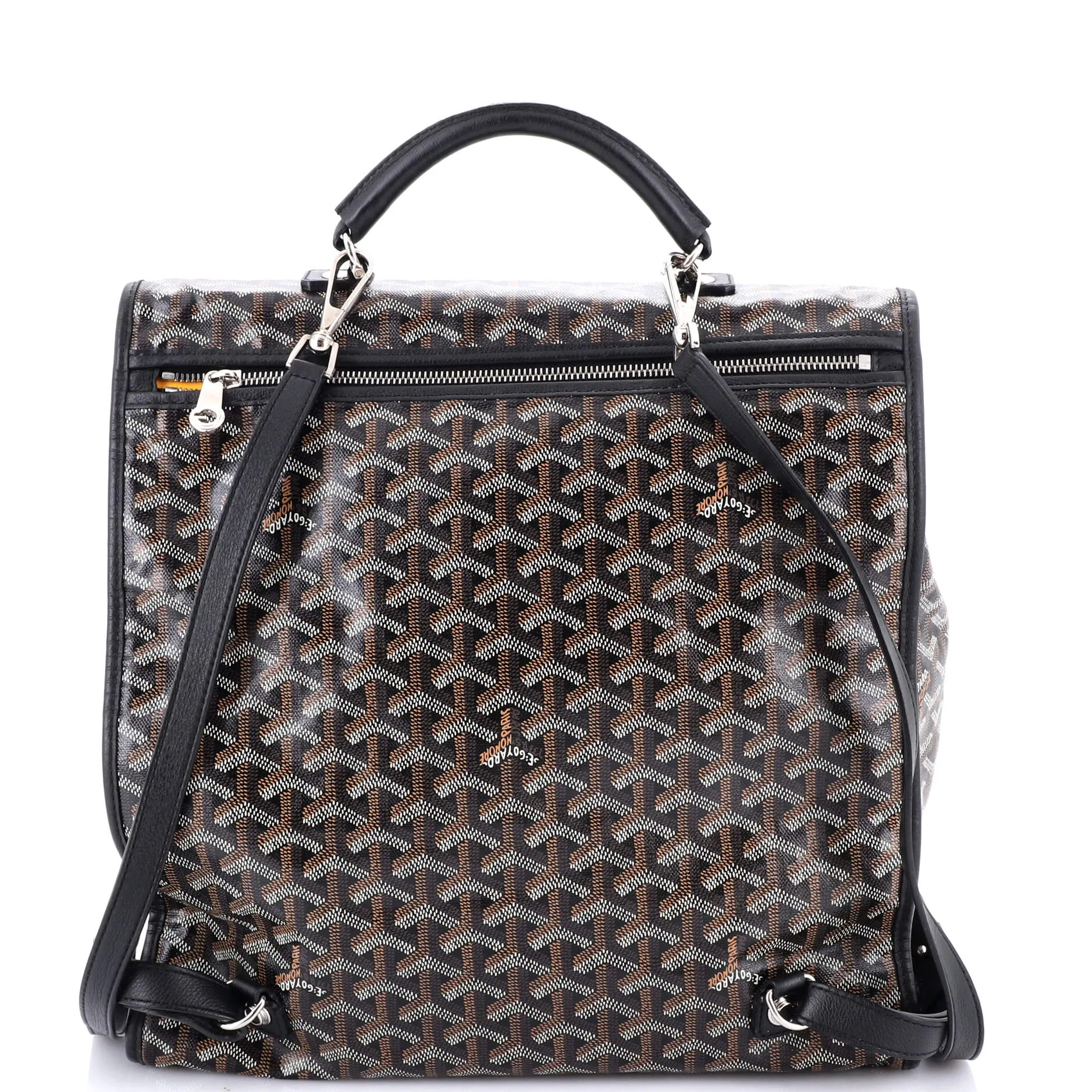 Saint Leger Briefcase Backpack Coated Canvas