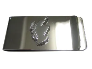 Scotland Map Shape Money Clip
