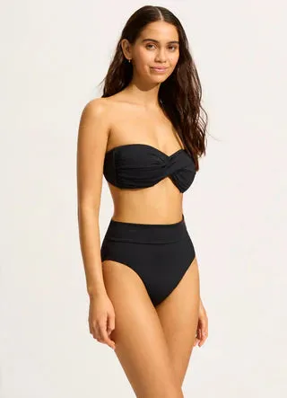 Seafolly Collective Twist Bandeau - Black