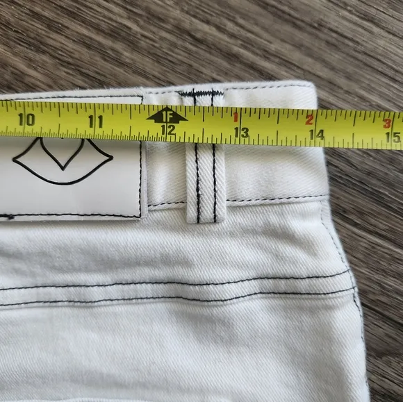 See by Chloe White Denim Parade Skirt Size 40