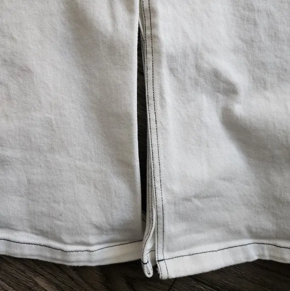See by Chloe White Denim Parade Skirt Size 40