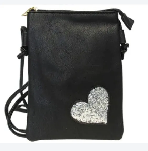 Shoulder Bag Bling Heart