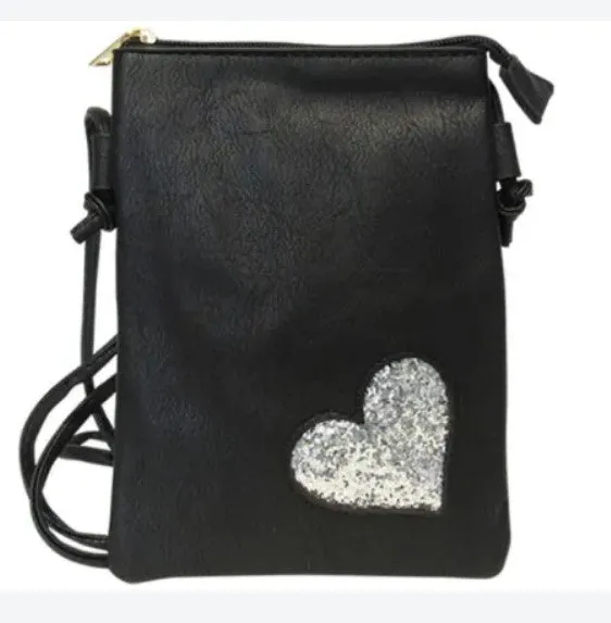 Shoulder Bag Bling Heart