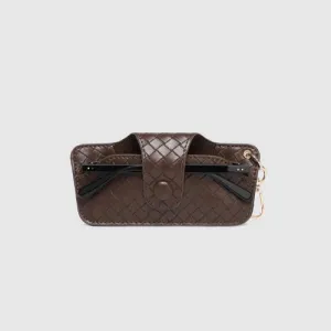 Skittle Sunglass Case - Woven Chocolate