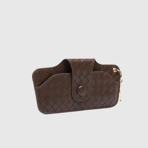 Skittle Sunglass Case - Woven Chocolate