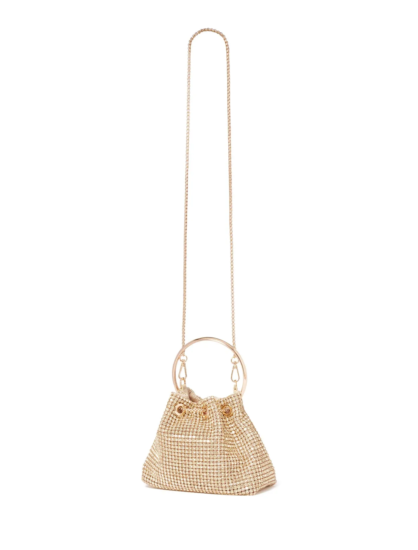 Skylah Sparkle Metal Handle Bag