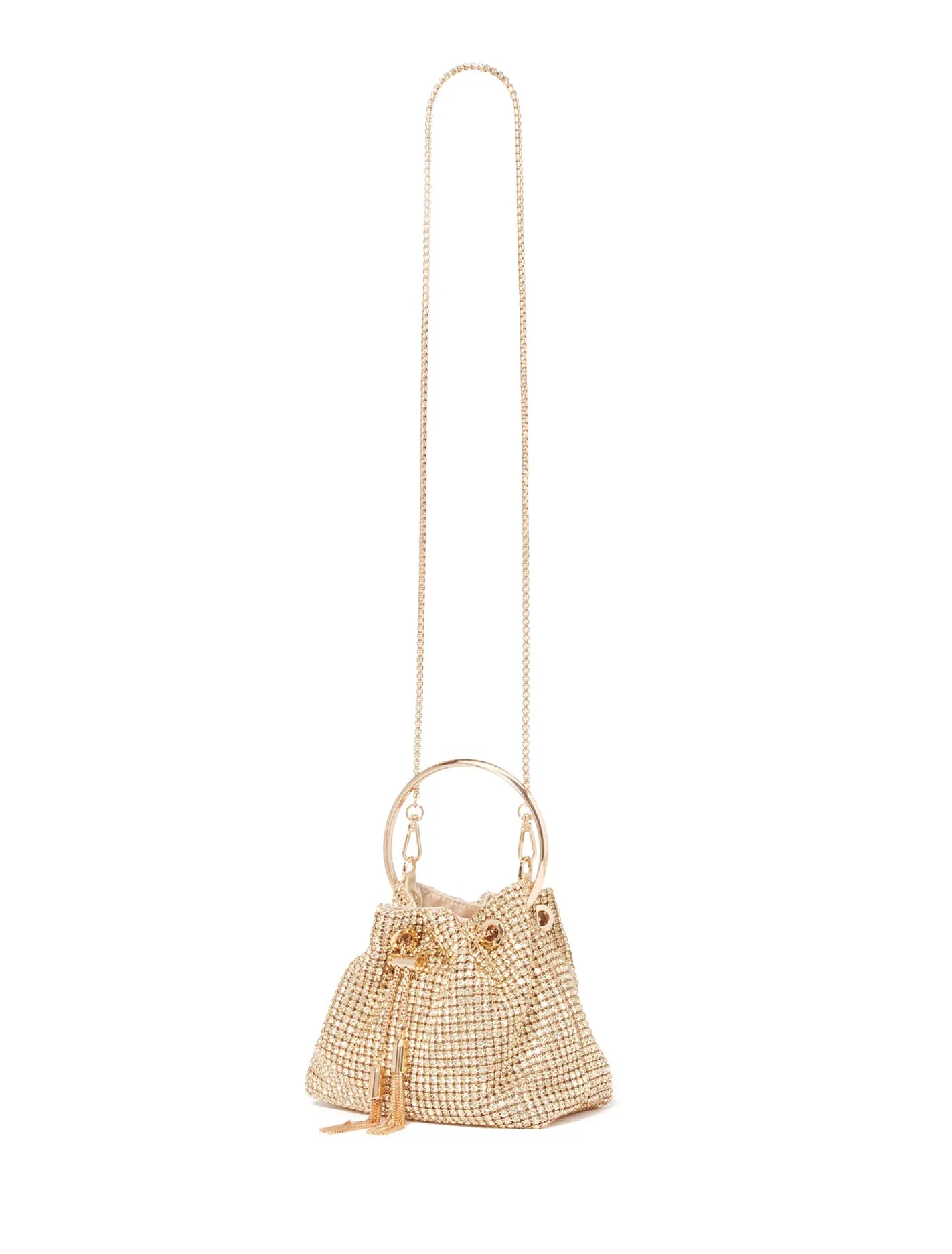 Skylah Sparkle Metal Handle Bag
