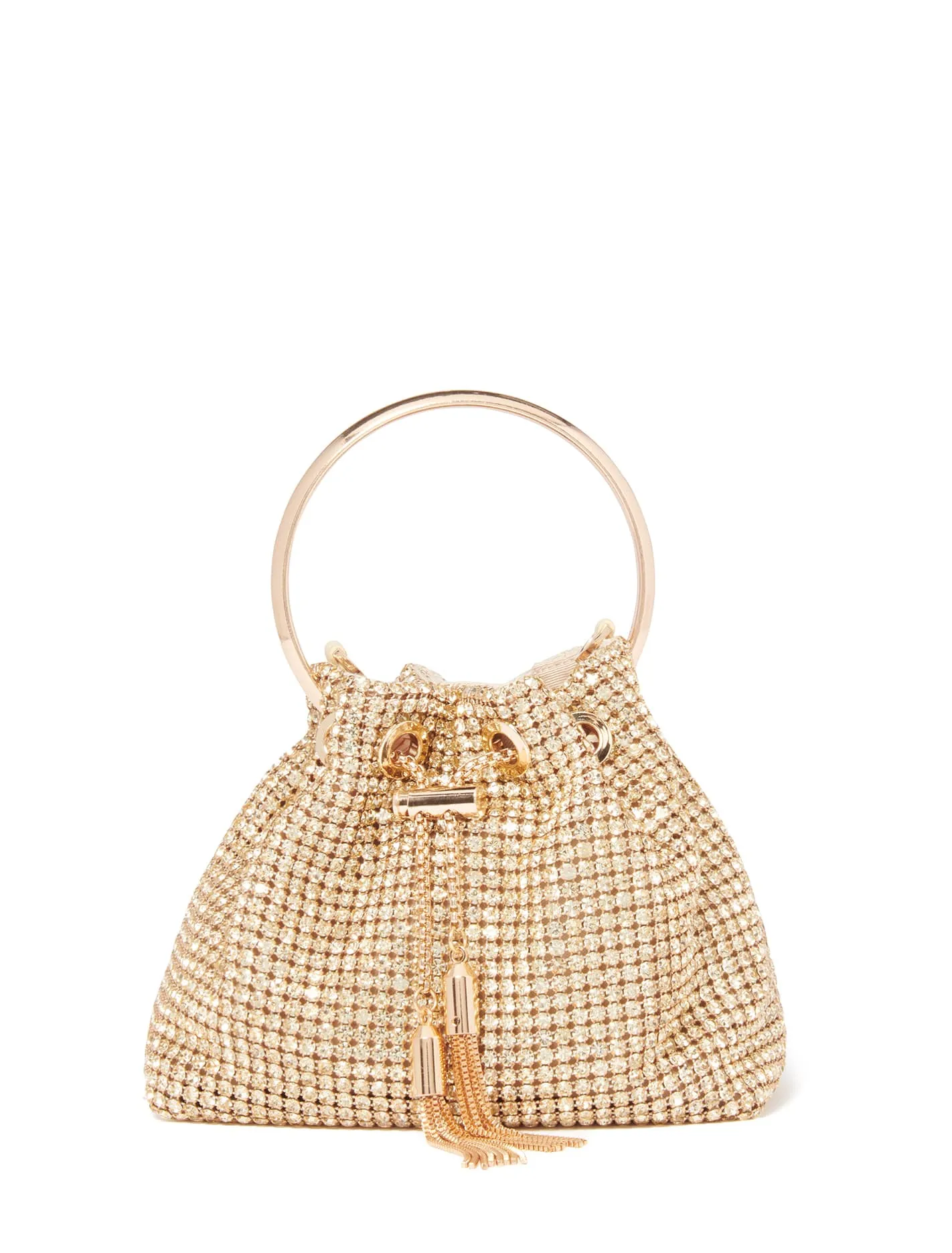 Skylah Sparkle Metal Handle Bag