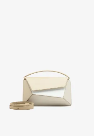 Small Naomi Calf Leather Top Handle Bag