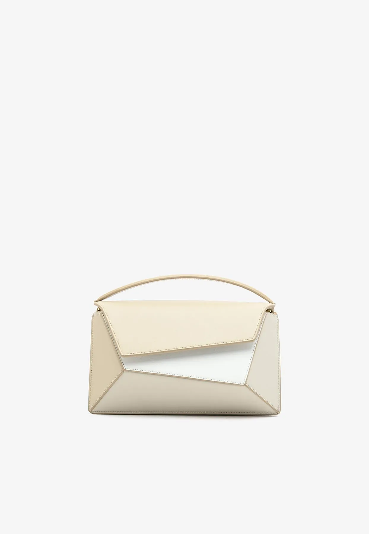 Small Naomi Calf Leather Top Handle Bag