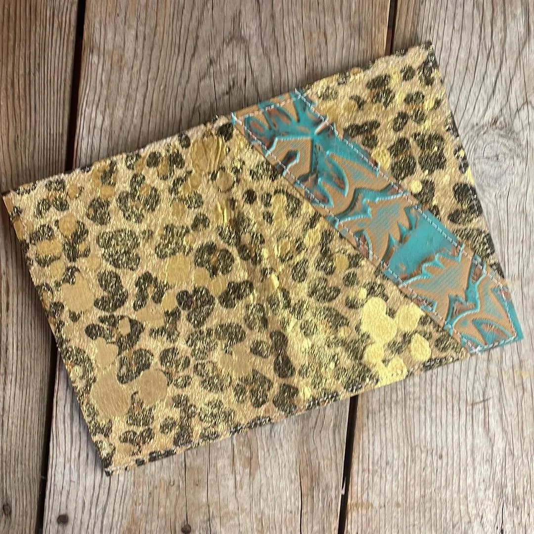 Small Notepad Cover - Leopard Acid w/ Agave Laredo
