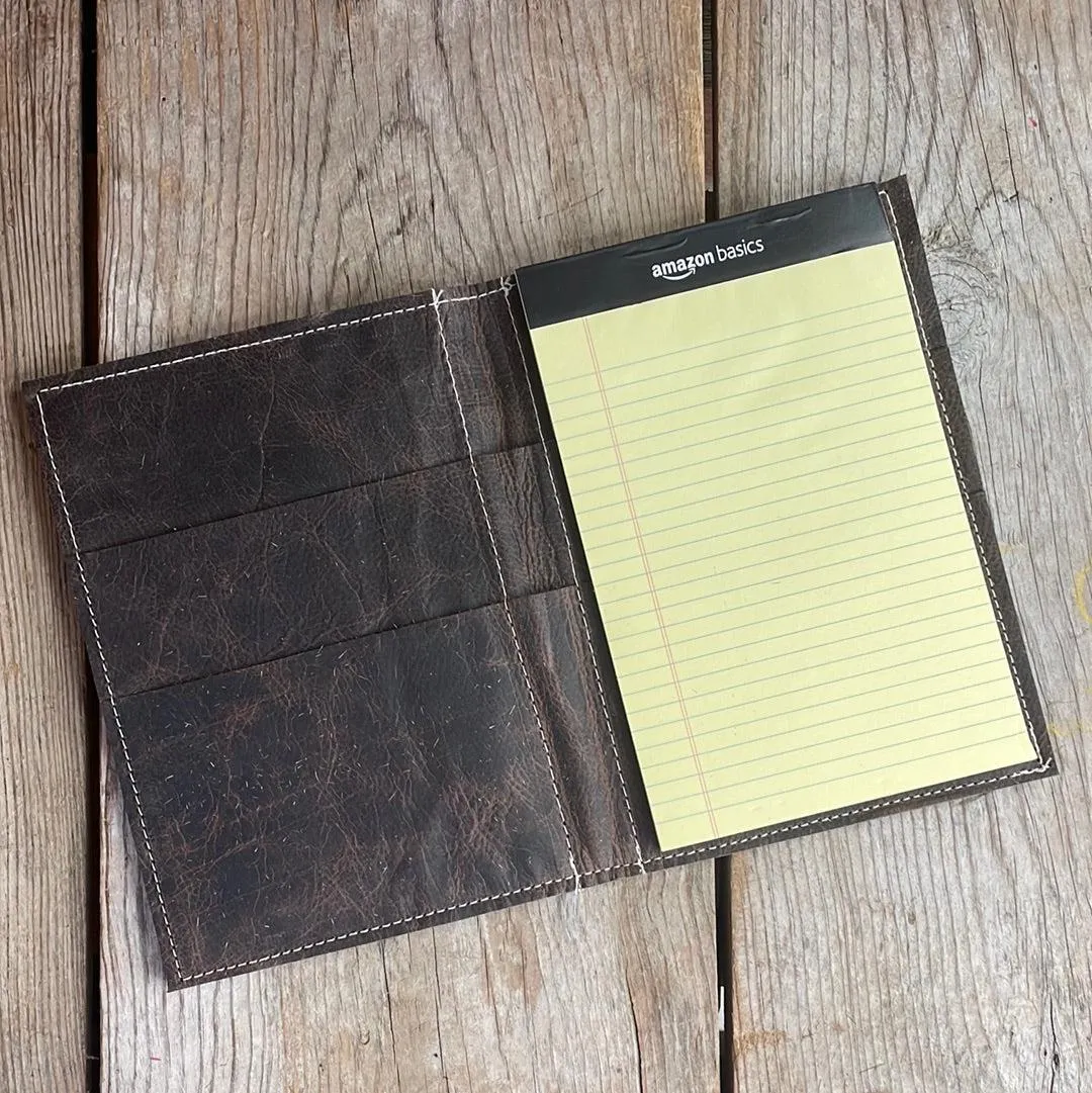 Small Notepad Cover - Leopard Acid w/ Agave Laredo