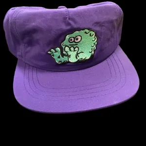 SNOT WIDE BOY LOGO PURPLE NYLON 5 PANEL HAT