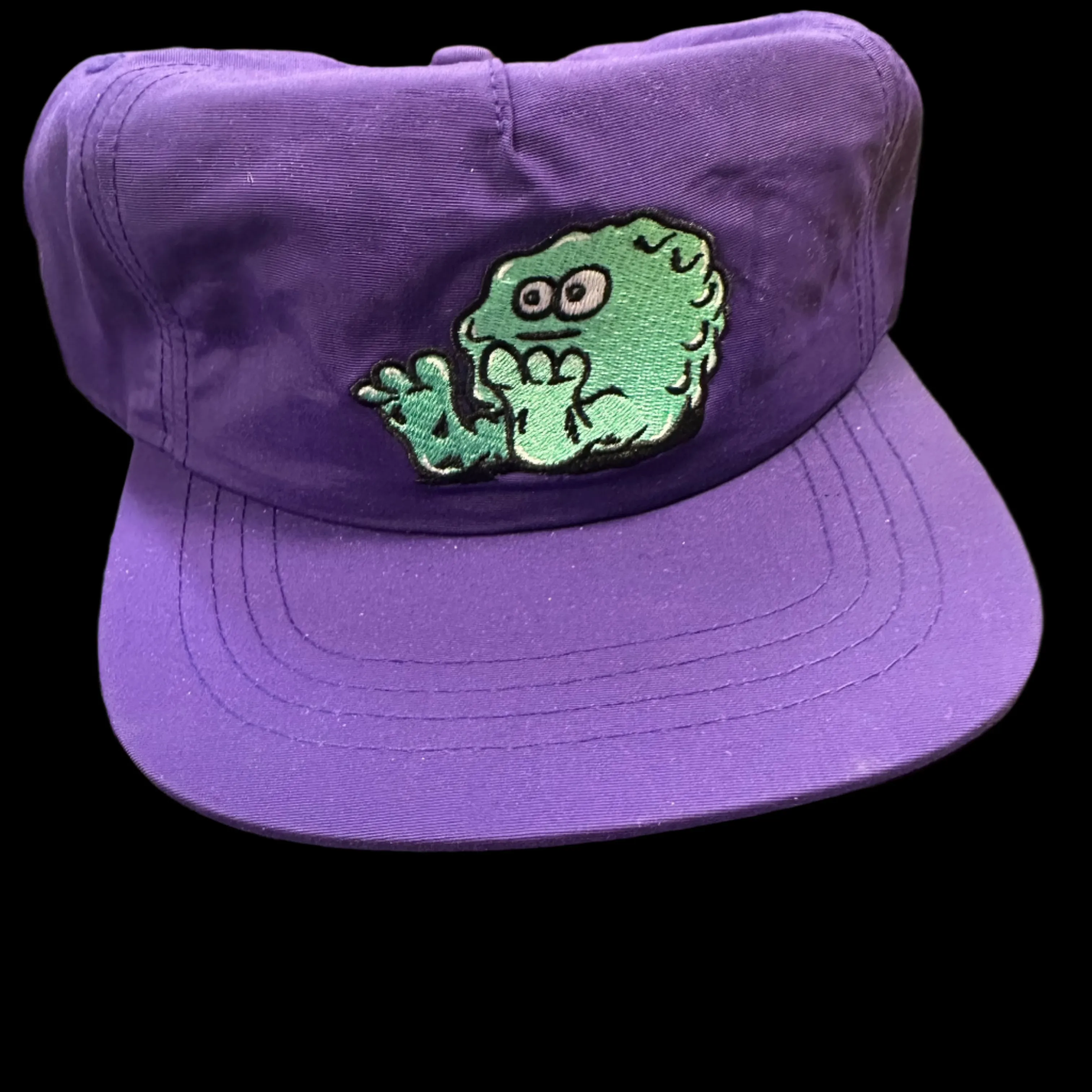 SNOT WIDE BOY LOGO PURPLE NYLON 5 PANEL HAT