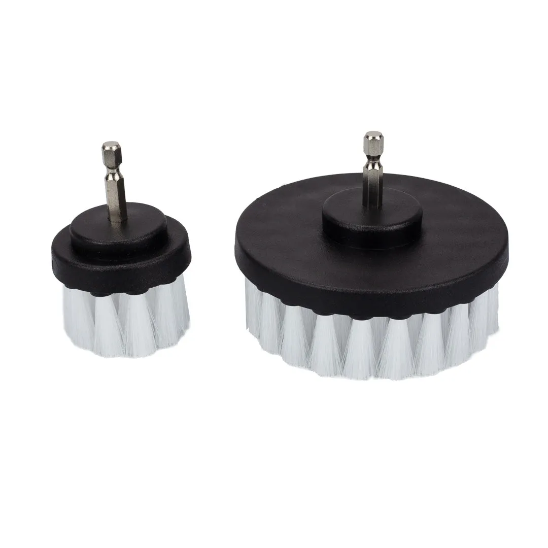 Soft Leather & Fabric Drill Brush Set