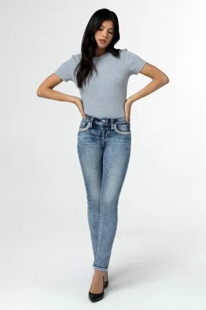 Sparkling Geo Stitch Skinny Jeans