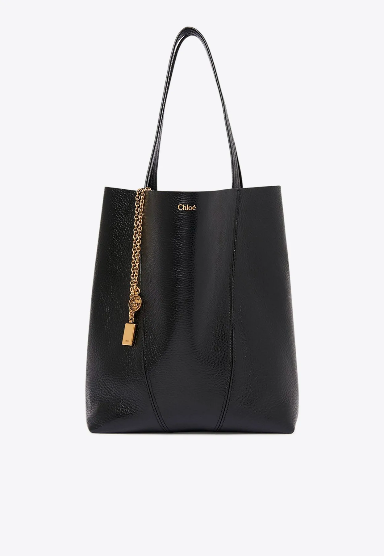 Spin Grained Leather Tote Bag