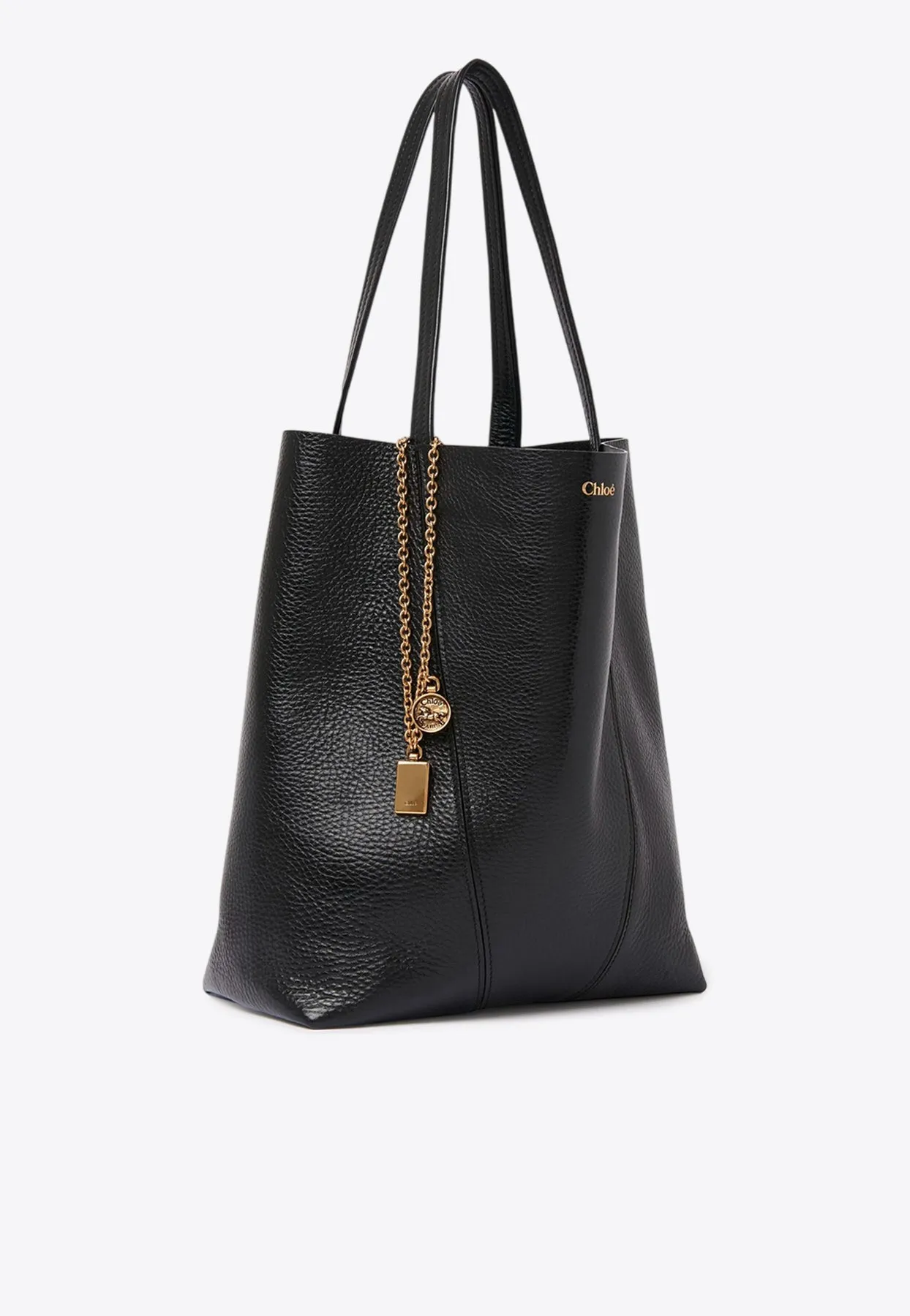 Spin Grained Leather Tote Bag