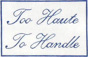 SS-33 “Too Haute To Handle” – navy on white