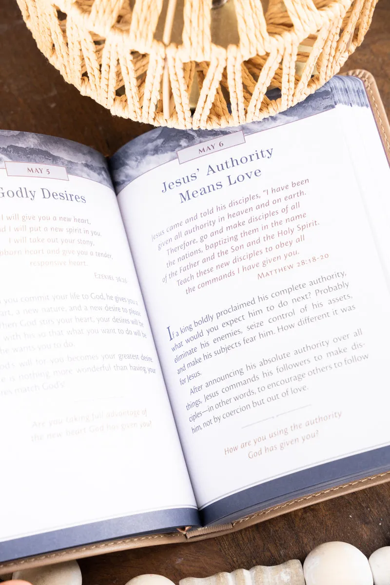 Standing Firm Tan LuxLeather Daily Devotional