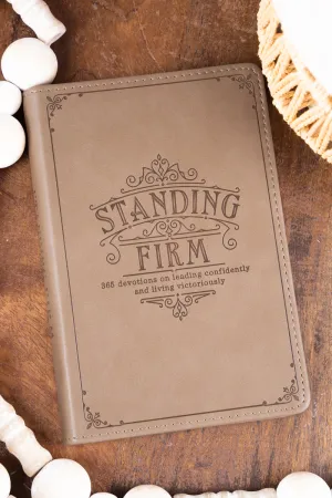 Standing Firm Tan LuxLeather Daily Devotional