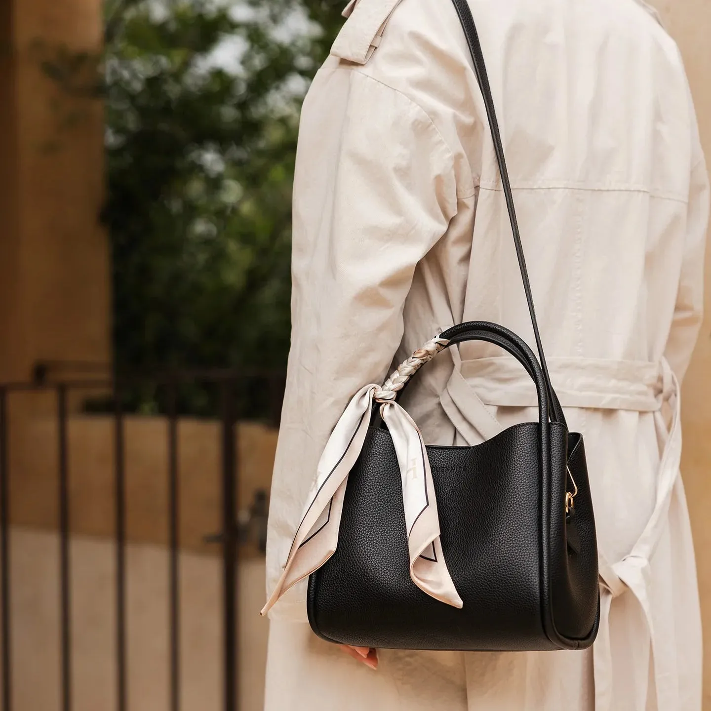 Steffie Mini Tote Bag - Black