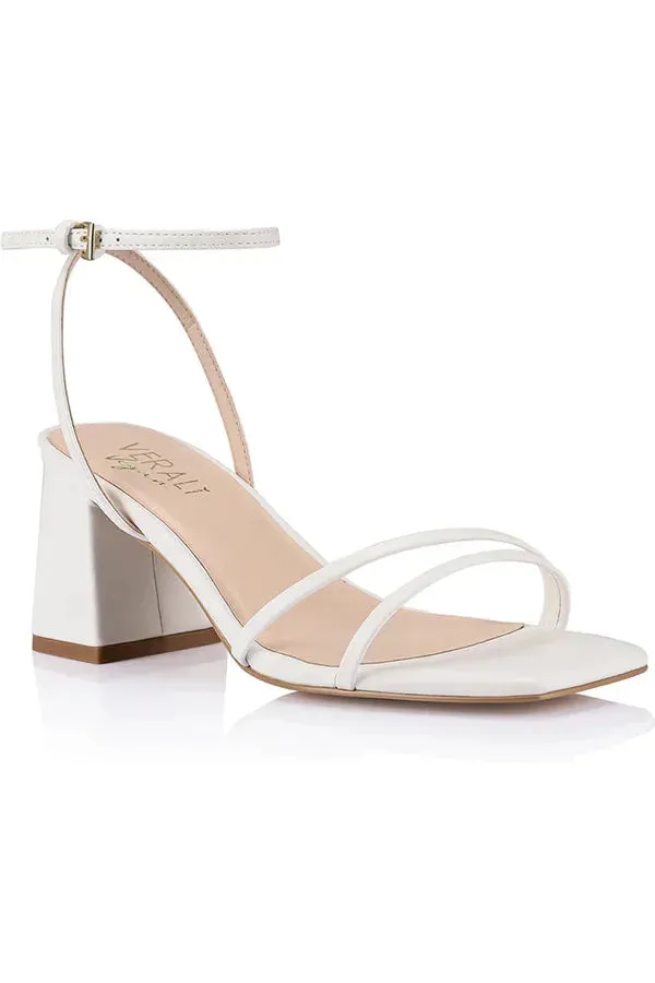 Stevie Block Heels Chalk White