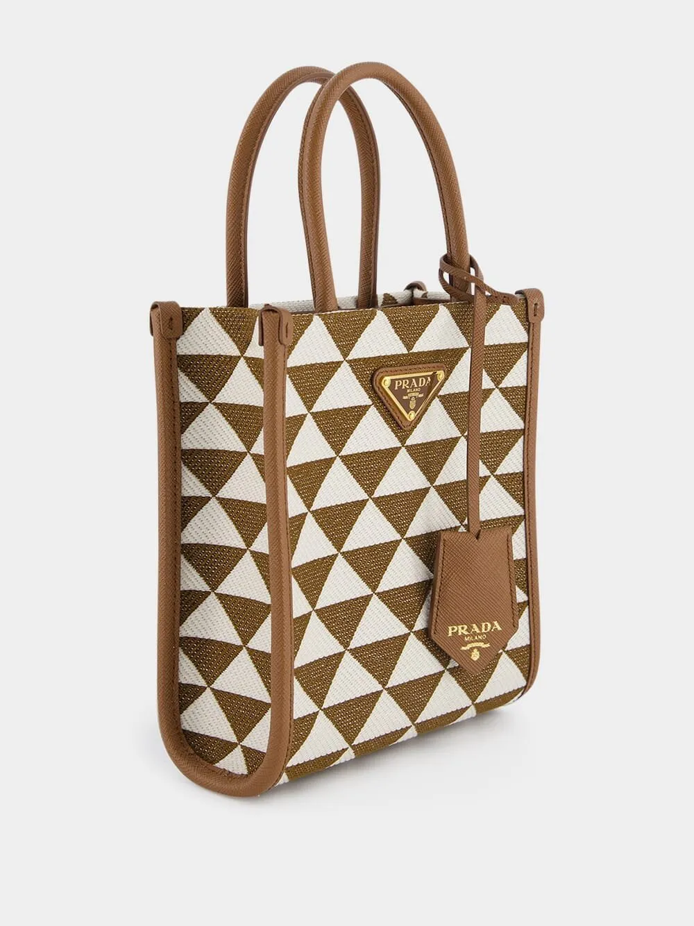 Symbole Embroidered Fabric Mini Bag