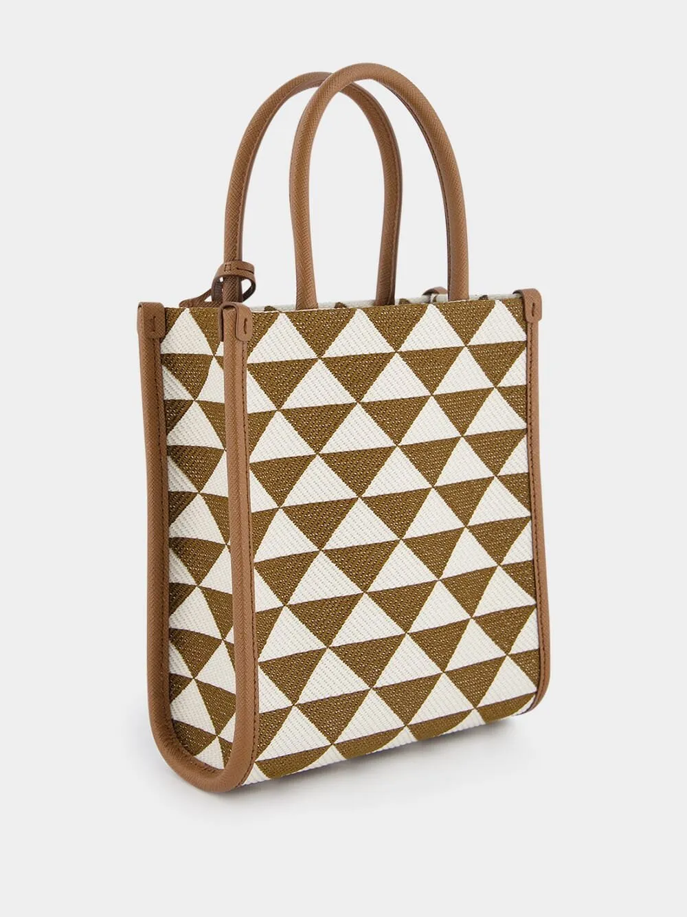 Symbole Embroidered Fabric Mini Bag