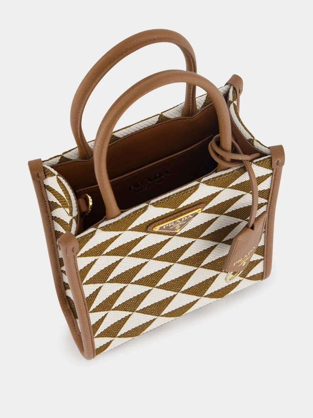 Symbole Embroidered Fabric Mini Bag
