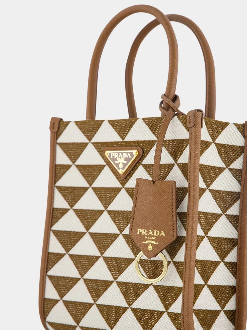 Symbole Embroidered Fabric Mini Bag