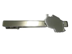 Tanzania Map Shape Tie Clip