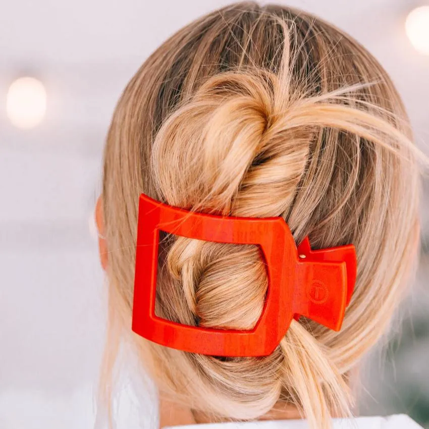 Teleties Shimmer Large Flat Square Hair Clip