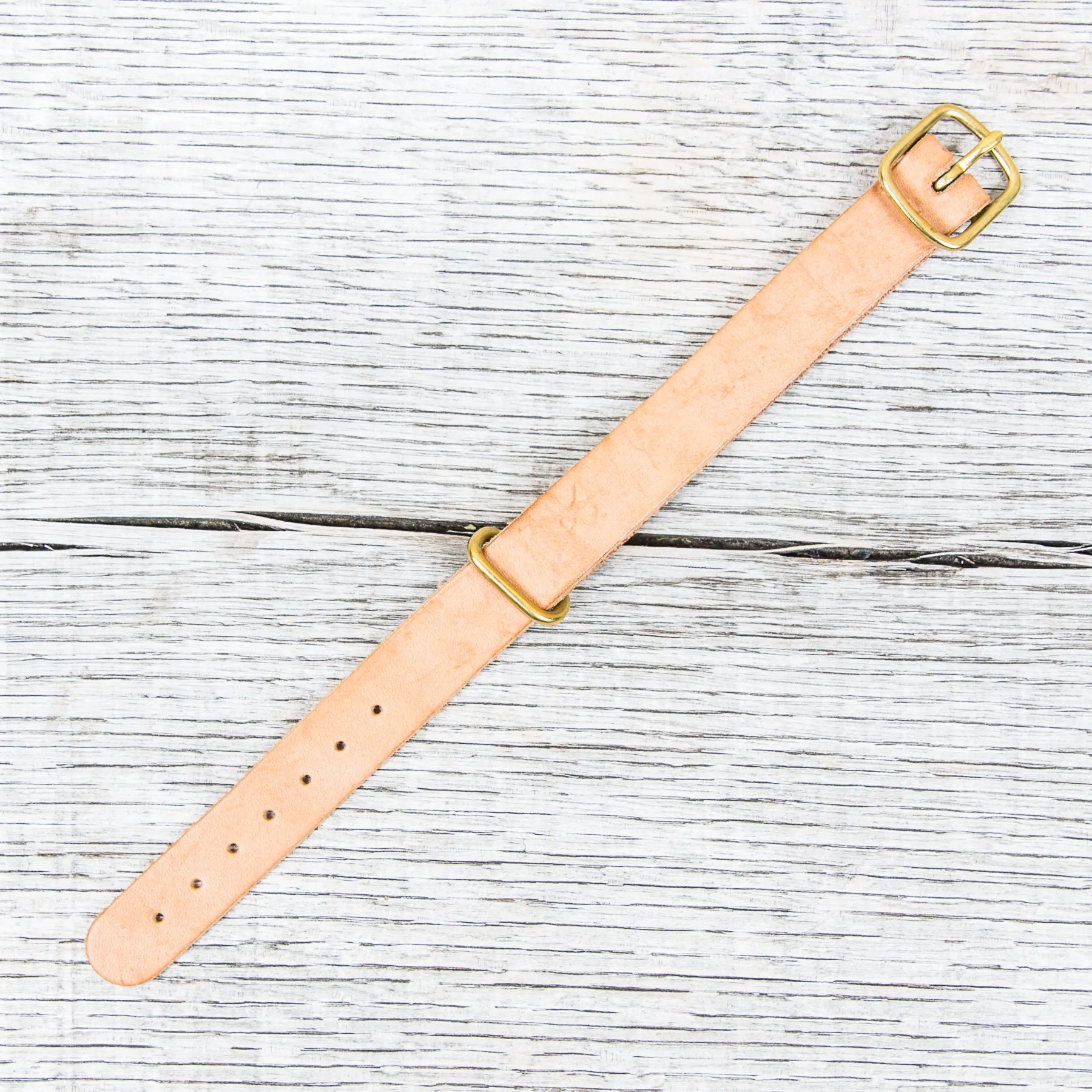 Tender Nato Watch Strap Natural Tan Wattle Leather 20 mm