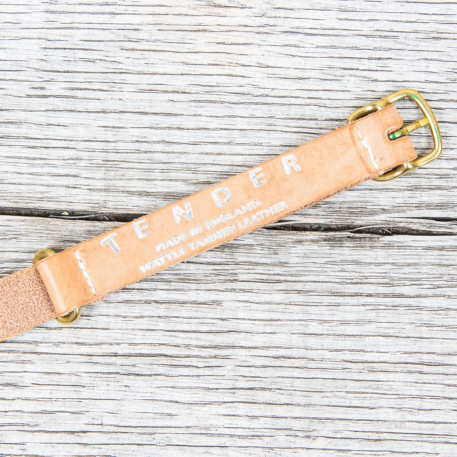 Tender Nato Watch Strap Natural Tan Wattle Leather 20 mm