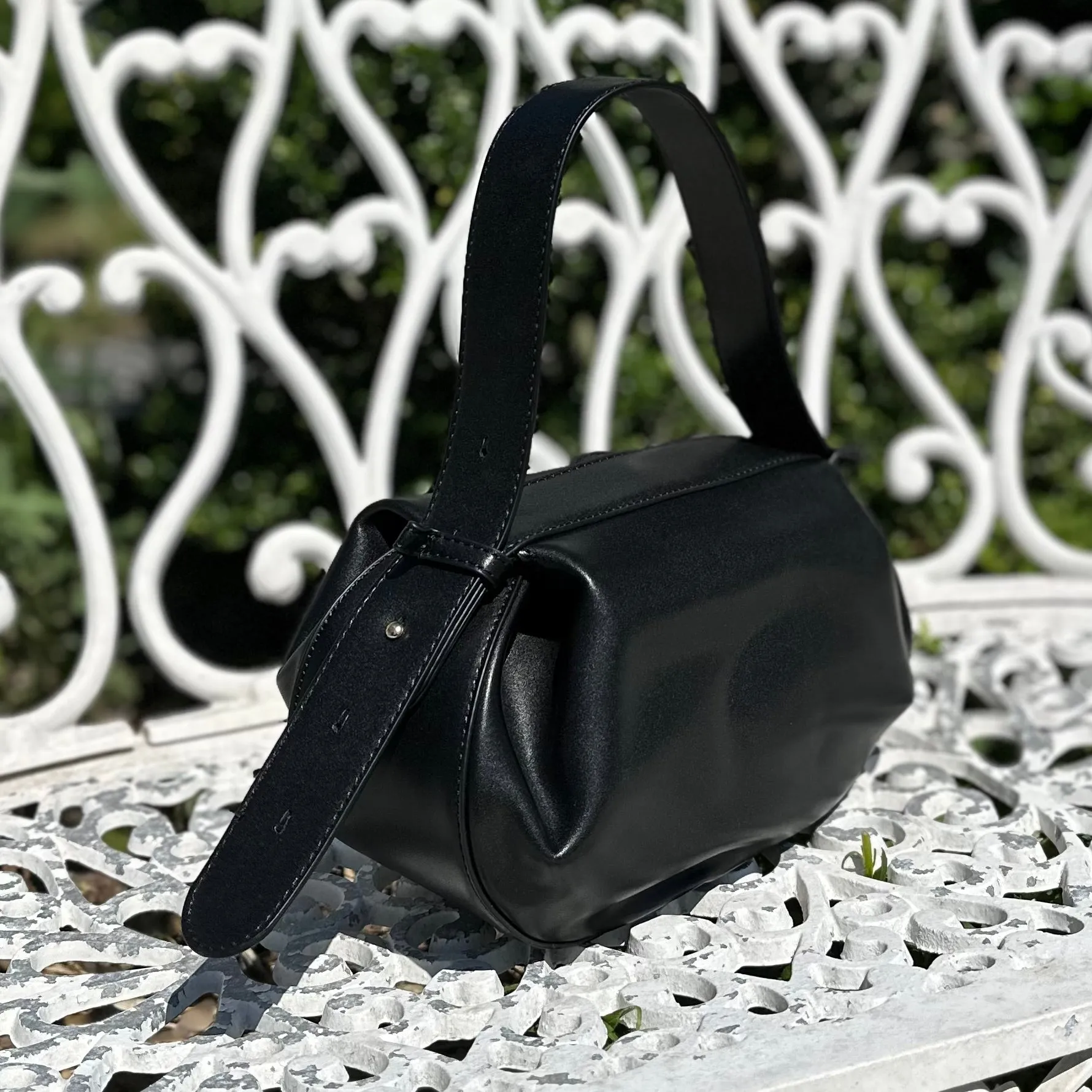 The BERLIN Bag in Vegan Leather | Black or Burnt Red
