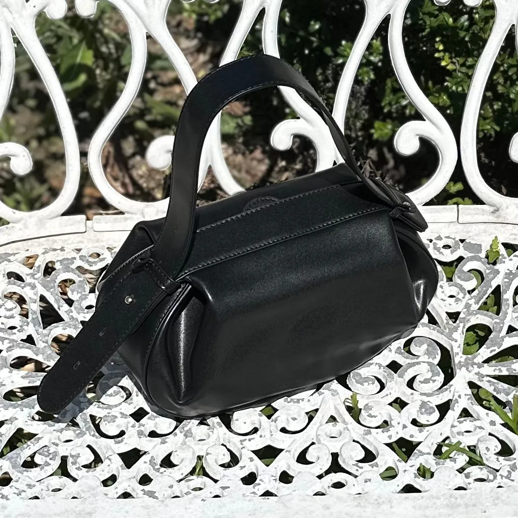 The BERLIN Bag in Vegan Leather | Black or Burnt Red