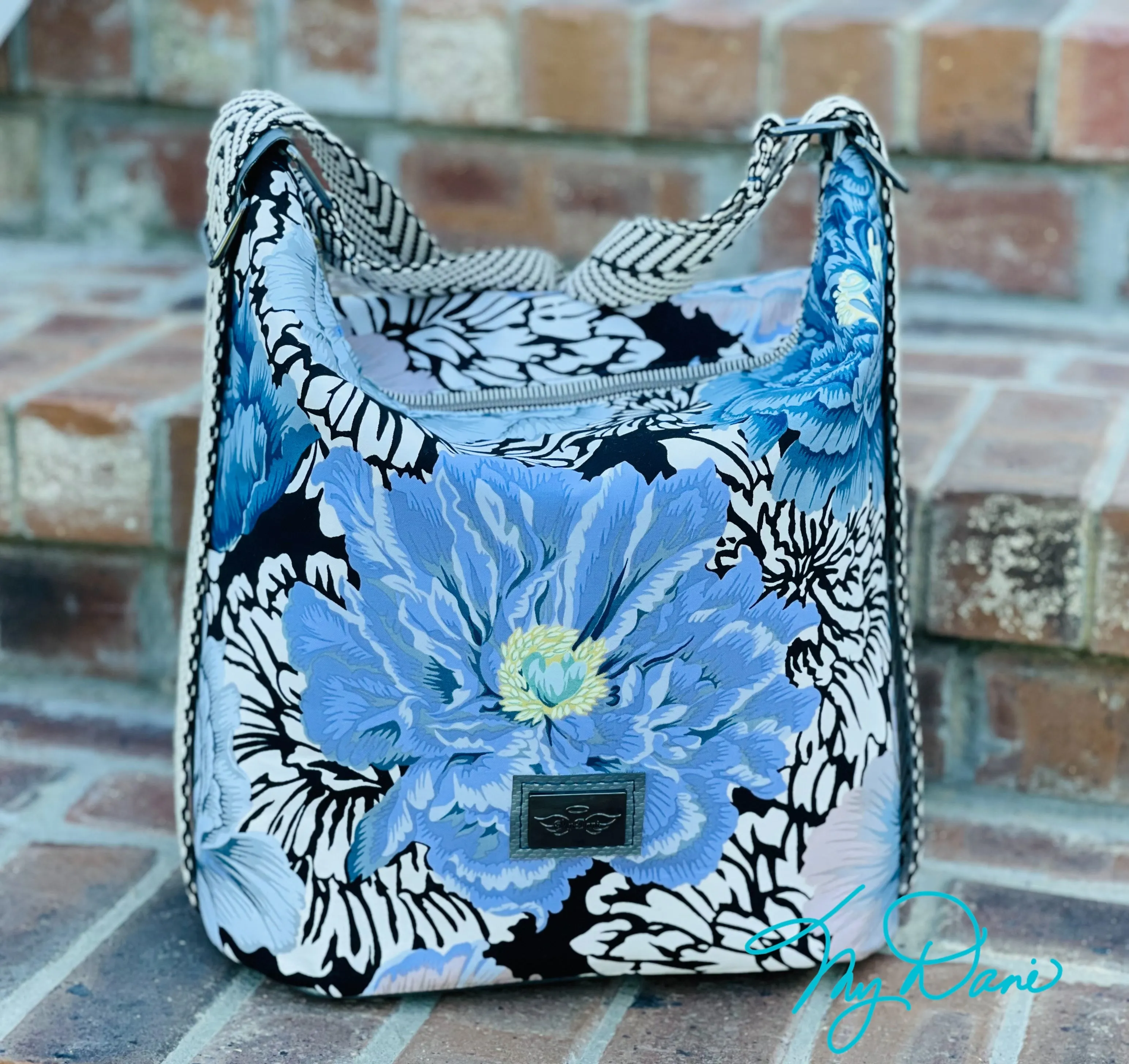 The Krystal Convertible Handbag in Kaffe Lavender Floral