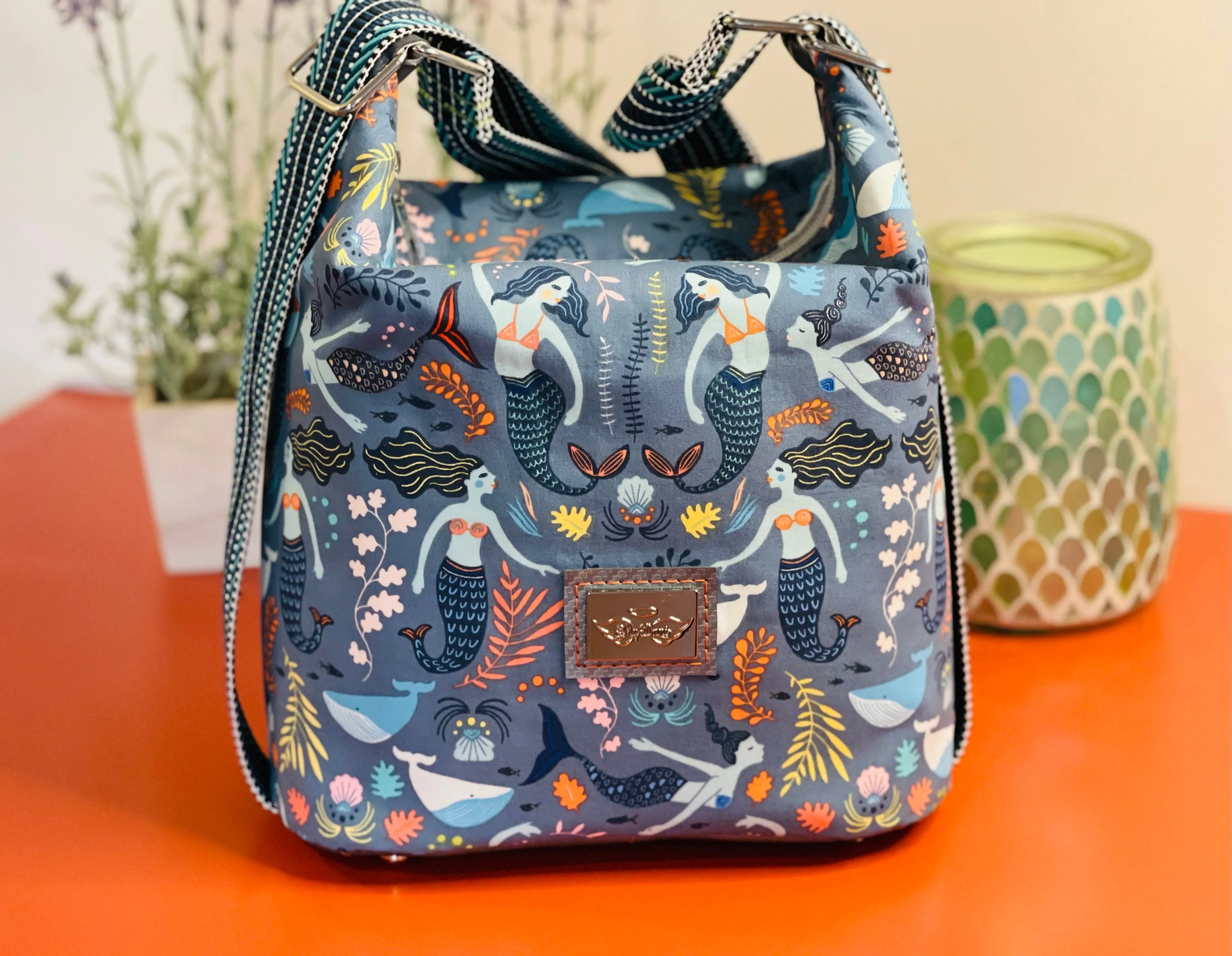 The Mini Krystal Convertible Handbag in Mermaid