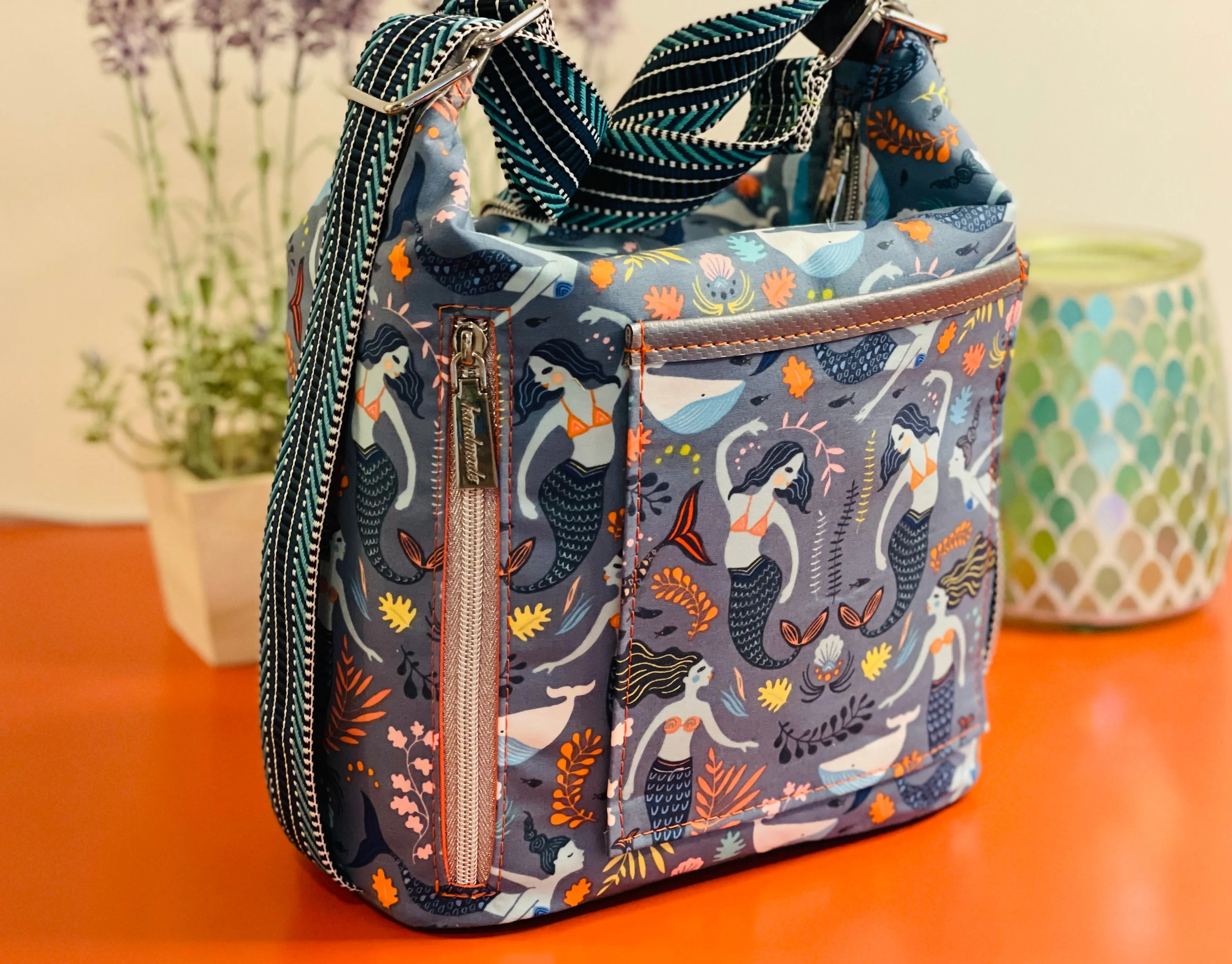 The Mini Krystal Convertible Handbag in Mermaid