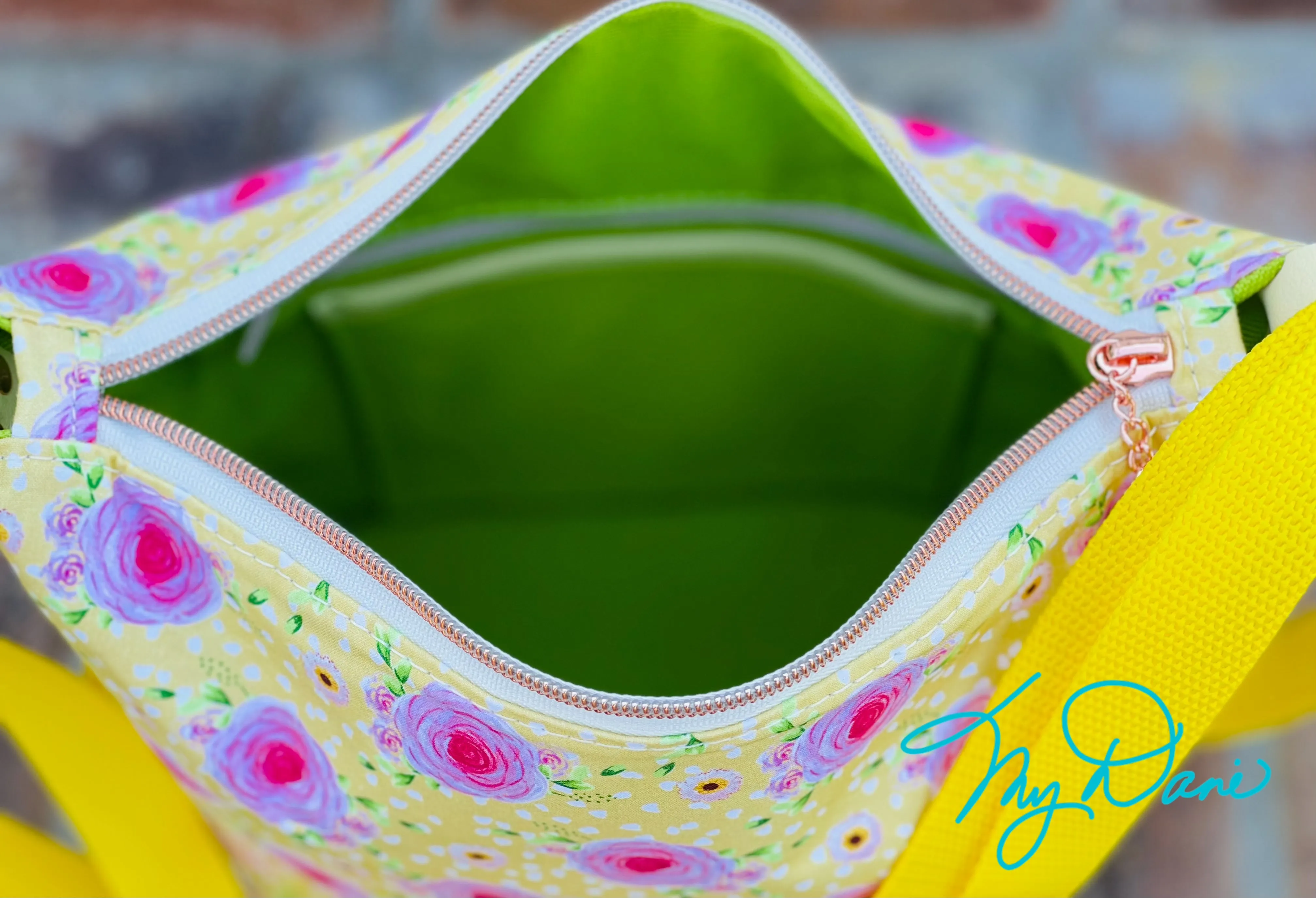 The Mini Krystal Convertible Handbag in yellow Floral Boho