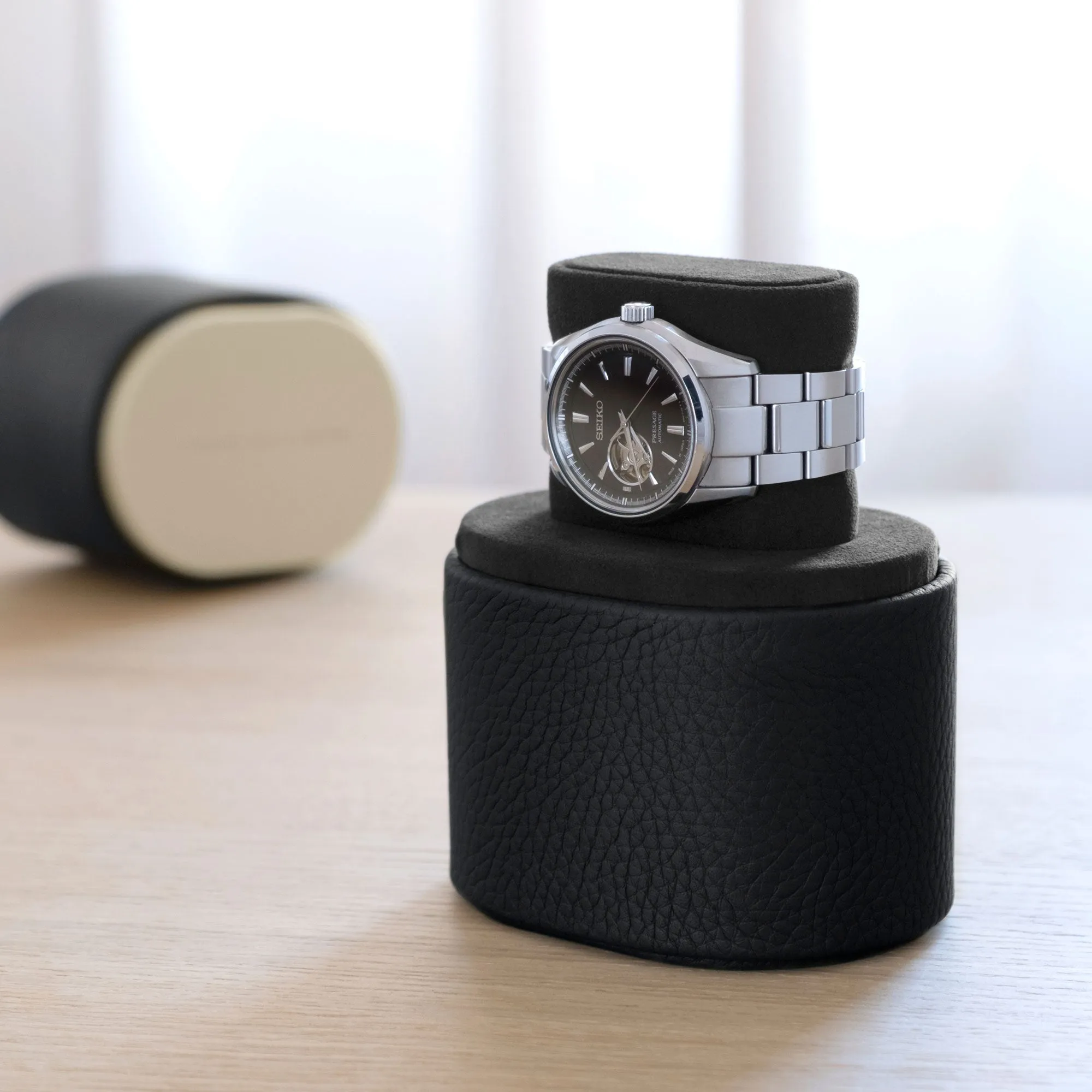 THEO WATCH ROLL - BLACK / CHAMPAGNE