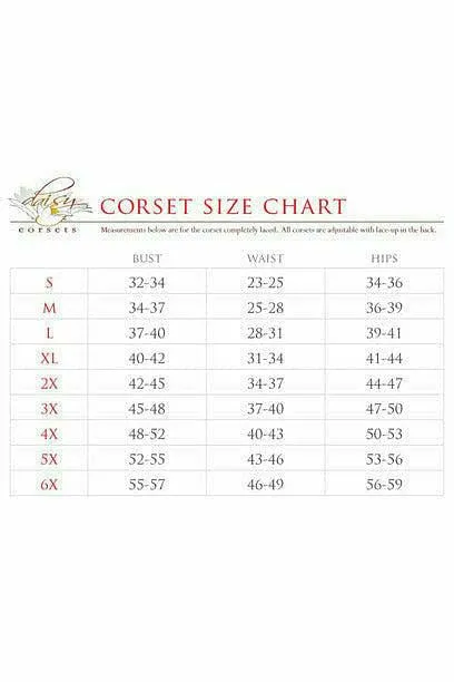 Top Drawer Gold Brocade & Faux Leather Steel Boned Corset