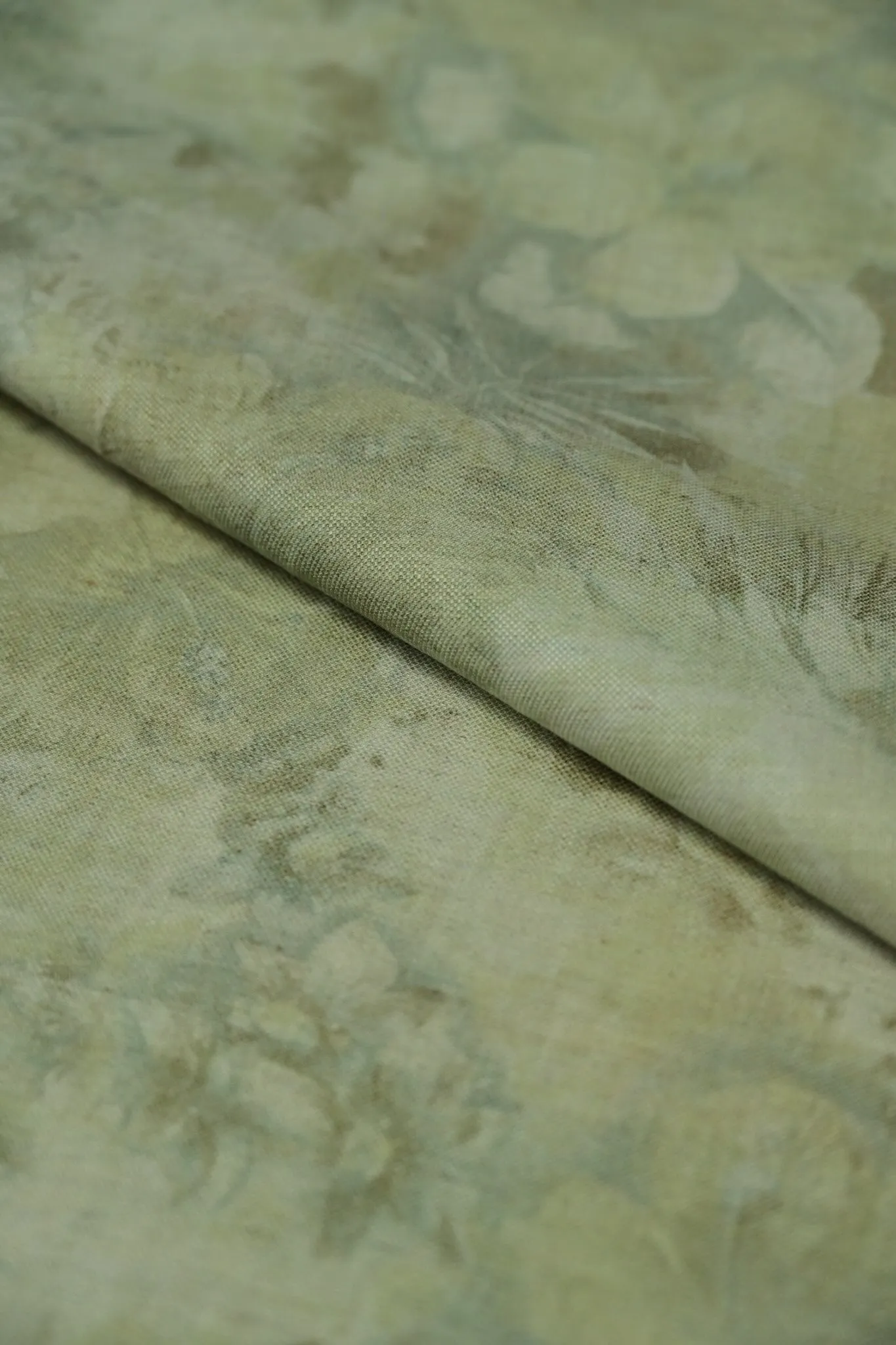 Tropical Flora Waffle Weave Canvas - Eucalyptus